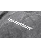 マスノウン(MASSNOUN)  SL LOGO TIE-DYE REGULAR FIT T-SHIRTS MUOTS007-BK