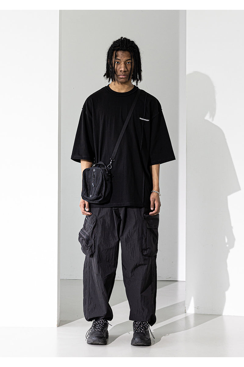 マスノウン(MASSNOUN) MESH SHOULDER BAG MUZAB002-BK