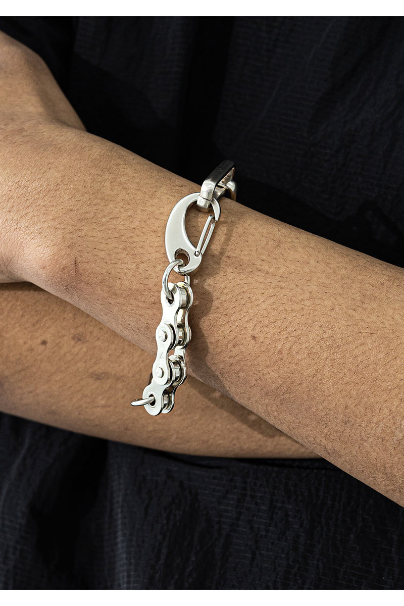 マスノウン(MASSNOUN) SL LOGO BICYCLE CHAIN BRACELET MUZAJ002-SV