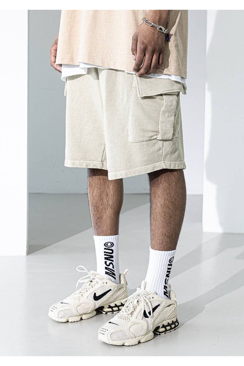 マスノウン(MASSNOUN) PIGMENT POCKET SHORT PANTS MUZSP001-BG