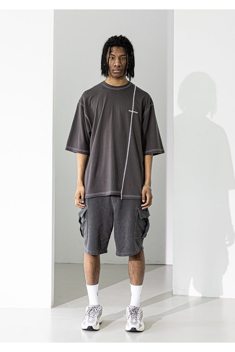 マスノウン(MASSNOUN) PIGMENT POCKET SHORT PANTS MUZSP001-DG