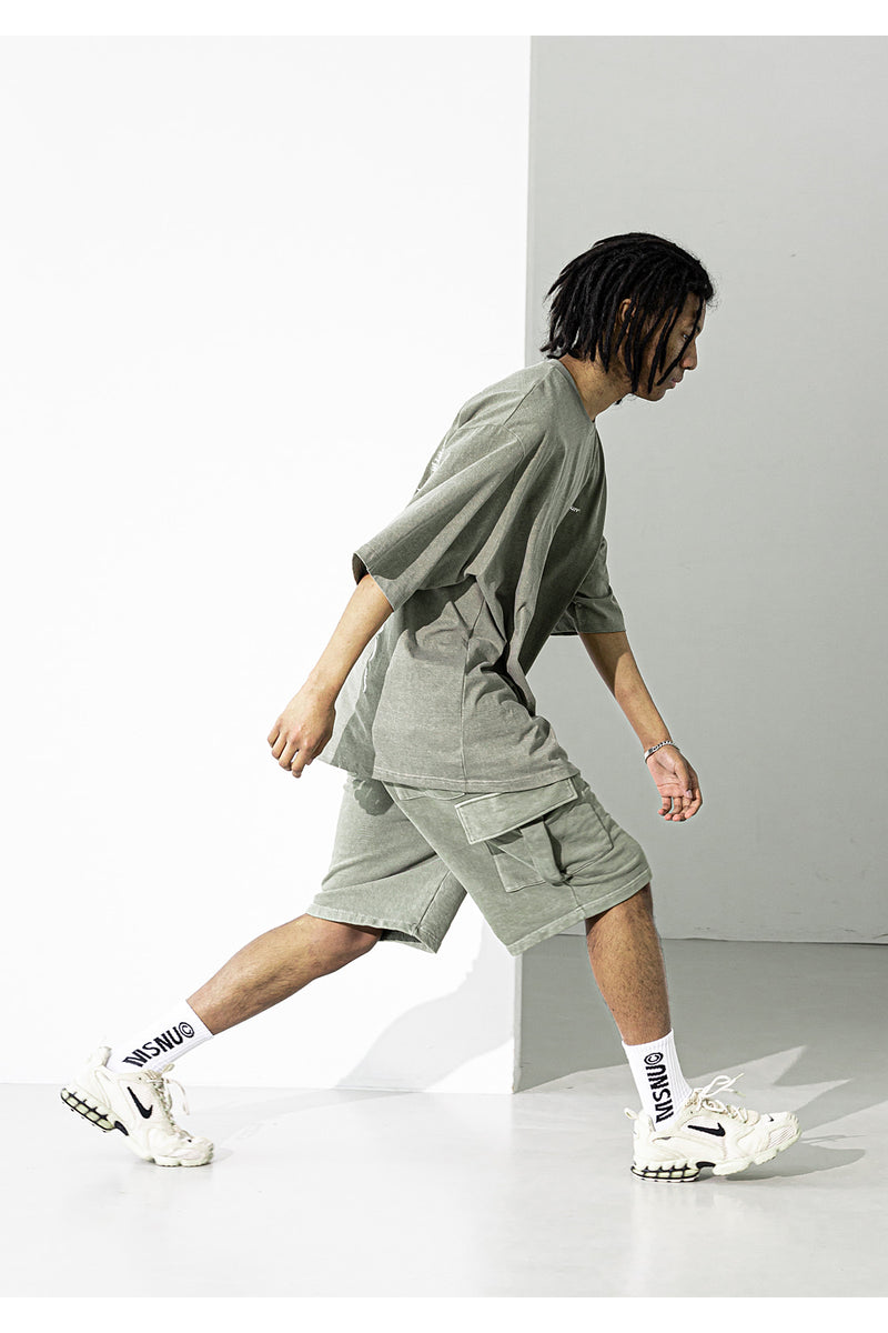 マスノウン(MASSNOUN) PIGMENT POCKET SHORT PANTS MUZSP001-KK