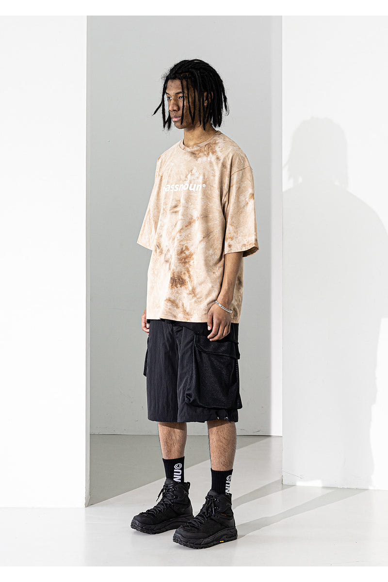 メスノウン(MASSNOUN) MESH CARGO POCKET SHORT PANTS MUZSP002-BK