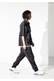 メスノウン(MASSNOUN) NYLON METAL SIGNATURE CARGO PANTS MUZTP001-BK