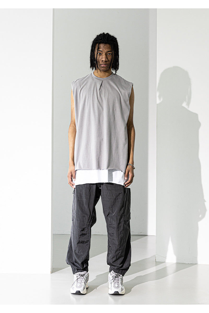 メスノウン(MASSNOUN) NYLON METAL SIGNATURE CARGO PANTS MUZTP001-DG