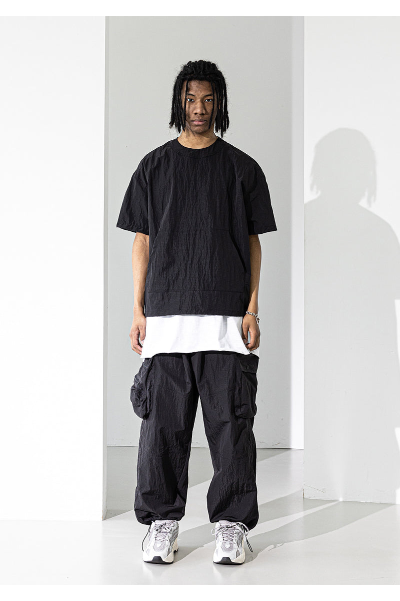 メスノウン(MASSNOUN) LIPSTACK SIGNATURE TRACK PANTS MUZTP002-BK