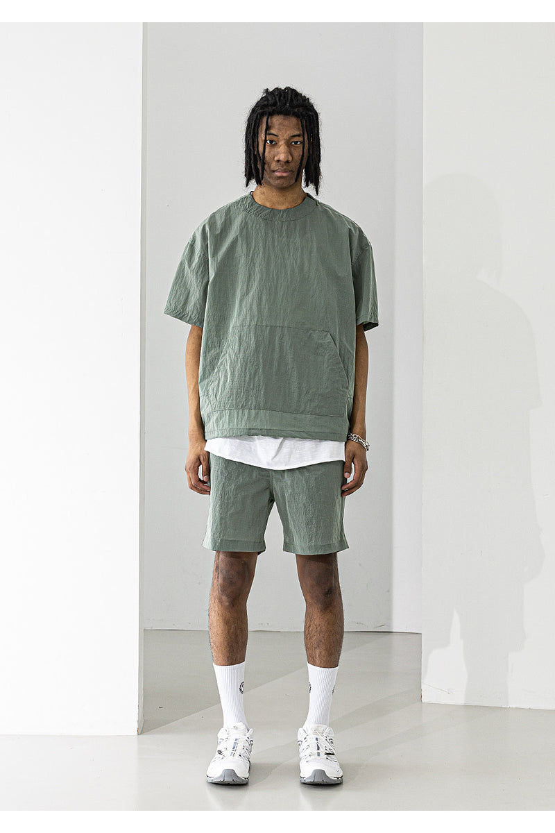 マスノウン(MASSNOUN) METAL ANORAK OVERSIZED T-SHIRTS MUZTS004-KK