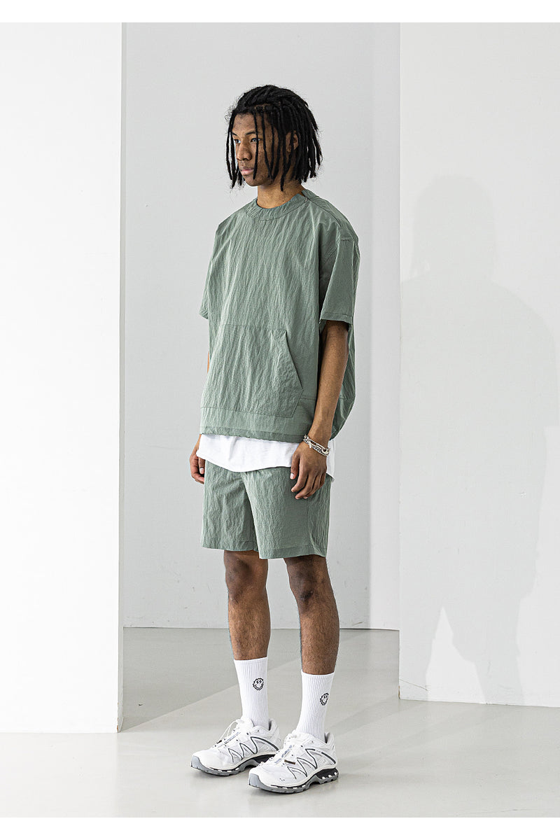 マスノウン(MASSNOUN) METAL ANORAK OVERSIZED T-SHIRTS MUZTS004-KK