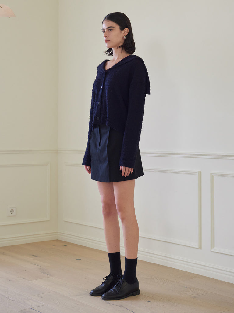 TMO BY 13MONTH（ティーエムオーバイサーティンマンス）ONE TUCK MINI SKIRTS (BLACK)