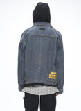 オベルー(OVERR) 20SS LABEL WASHED DENIM JACKET