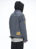 オベルー(OVERR) 20SS LABEL WASHED DENIM JACKET