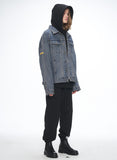 オベルー(OVERR) 20SS LABEL WASHED DENIM JACKET