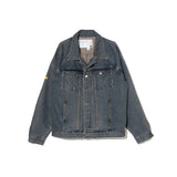 オベルー(OVERR) 20SS LABEL WASHED DENIM JACKET