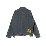 オベルー(OVERR) 20SS LABEL WASHED DENIM JACKET