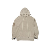 オベルー(OVERR) 20SS VELCRO PIGMENT LIGHTBEIGE HOODIE