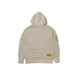 オベルー(OVERR) 20SS VELCRO PIGMENT LIGHTBEIGE HOODIE