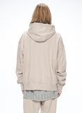 オベルー(OVERR) 20SS BASIC LOGO BEIGE HOODIE