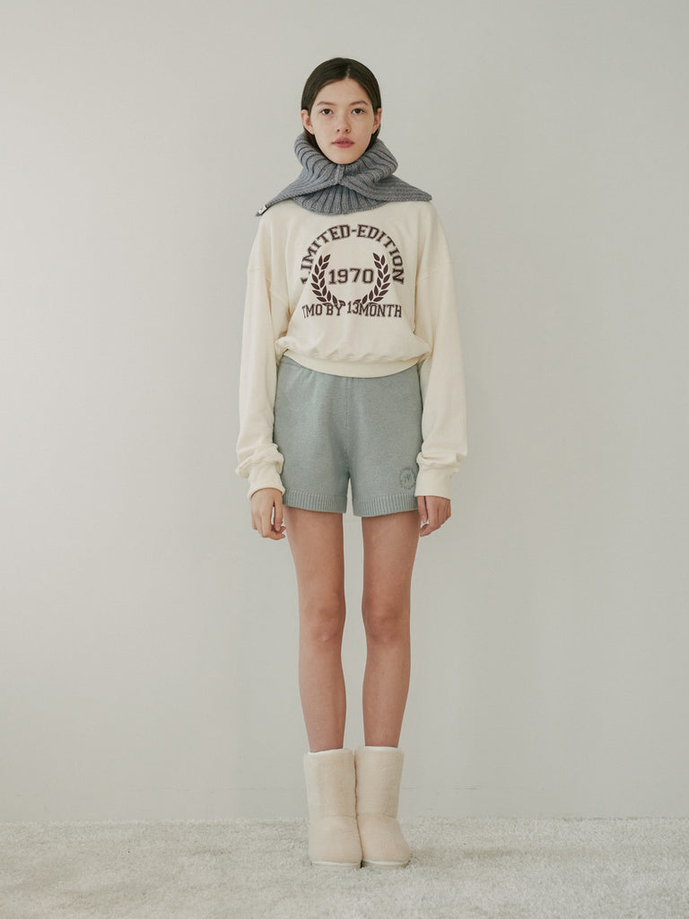 TMO BY 13MONTH（ティーエムオーバイサーティンマンス）RIBBED NECK WARMER (GRAY)