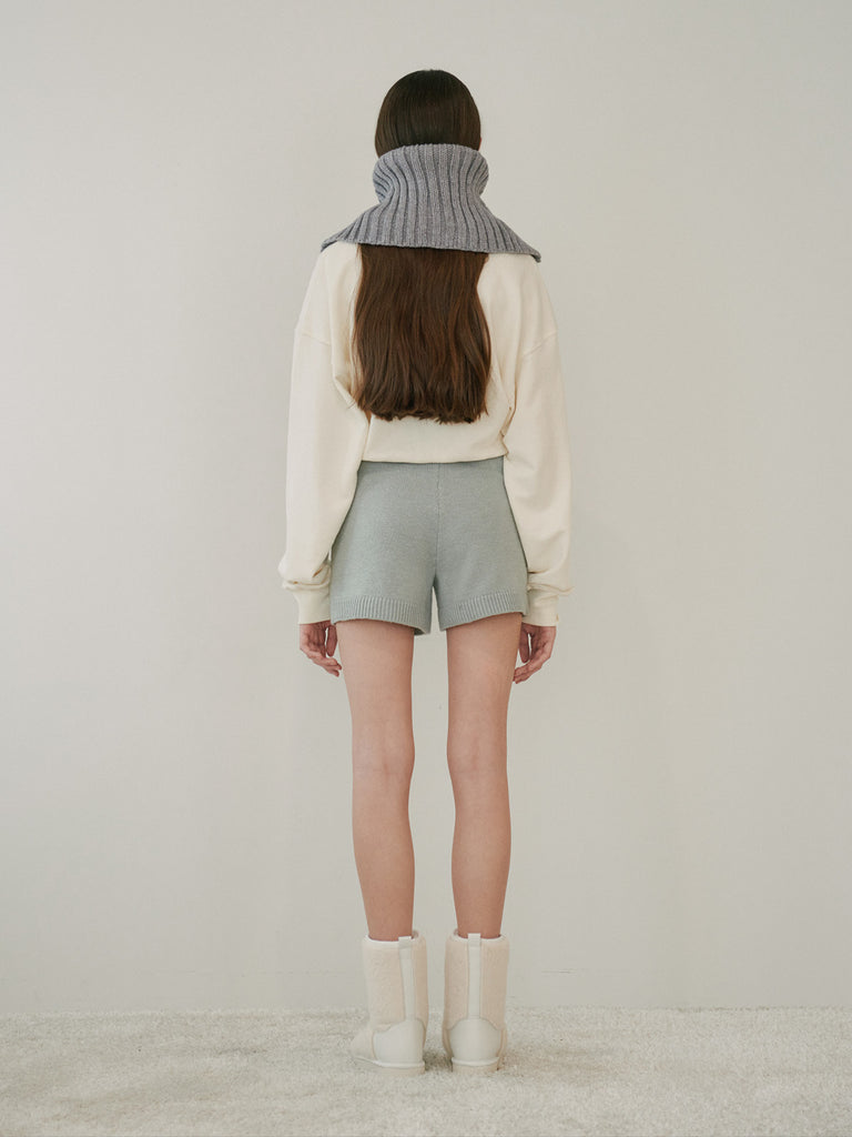 TMO BY 13MONTH（ティーエムオーバイサーティンマンス）RIBBED NECK WARMER (GRAY)