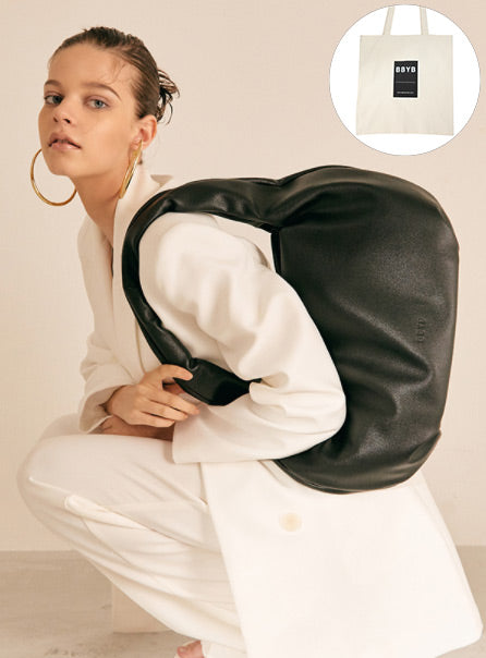 BBYB(ビービーワイビー) Curve Shoulder Bag (Jade Black)