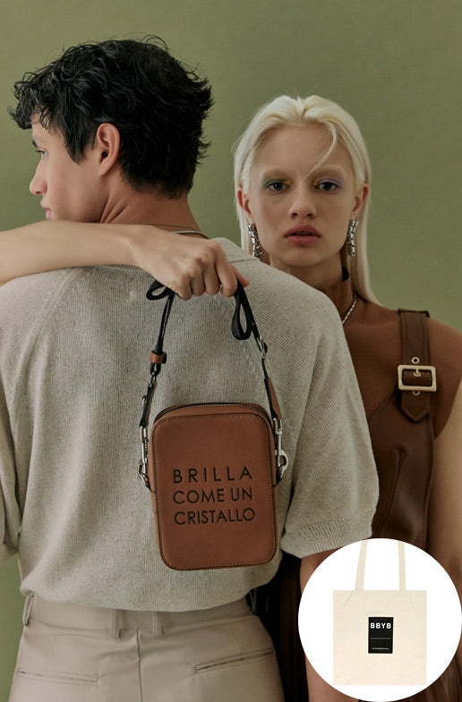 BBYB(ビービーワイビー) MARCE Unisex Cross Bag (Tan Brown)