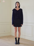 TMO BY 13MONTH（ティーエムオーバイサーティンマンス）SAILOR COALLAR CARDIGAN (NAVY)