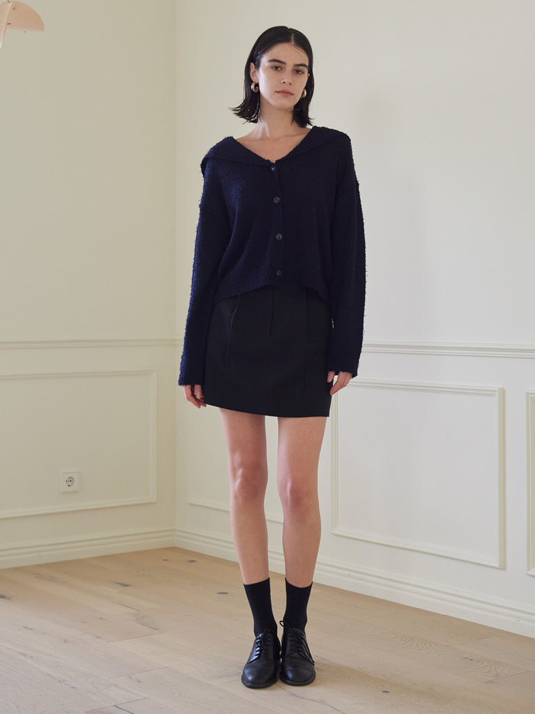 TMO BY 13MONTH（ティーエムオーバイサーティンマンス）SAILOR COALLAR CARDIGAN (NAVY)