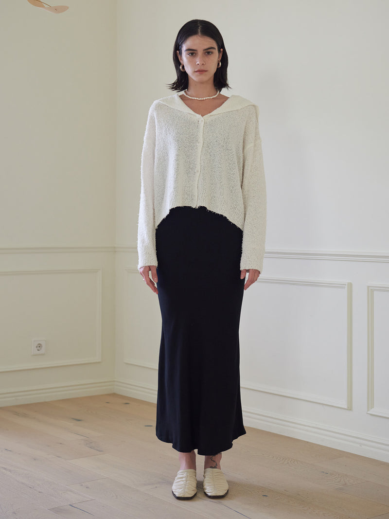 TMO BY 13MONTH（ティーエムオーバイサーティンマンス）SAILOR COALLAR CARDIGAN (WHITE)