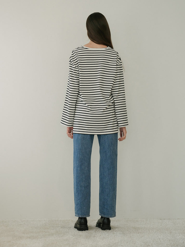 TMO BY 13MONTH（ティーエムオーバイサーティンマンス）SIDE SLIT T-SHIRT (BLACK)