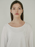 TMO BY 13MONTH（ティーエムオーバイサーティンマンス）SIDE SLIT T-SHIRT (WHITE)