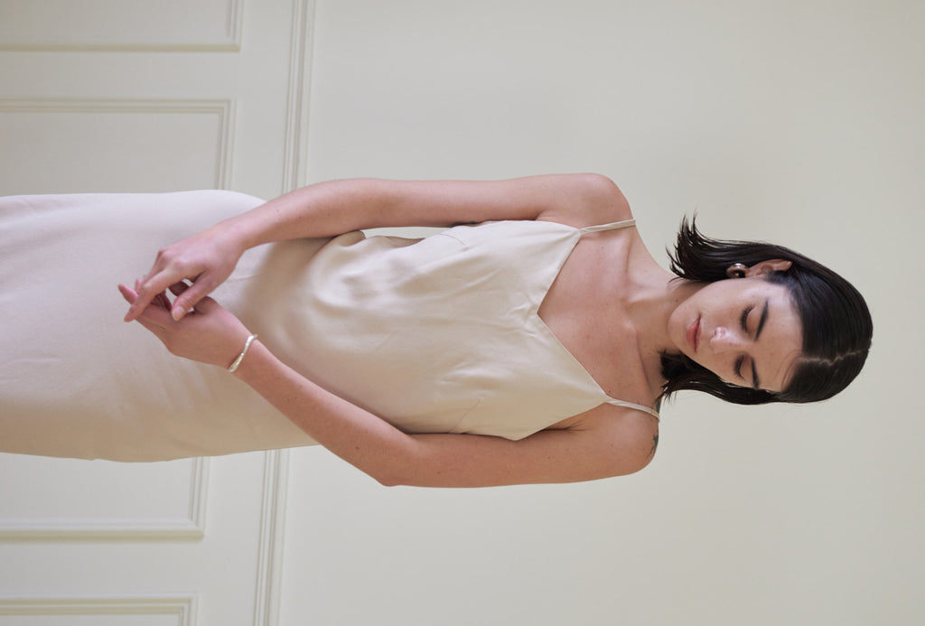 TMO BY 13MONTH（ティーエムオーバイサーティンマンス）SLIP ONE PIECE (BEIGE)