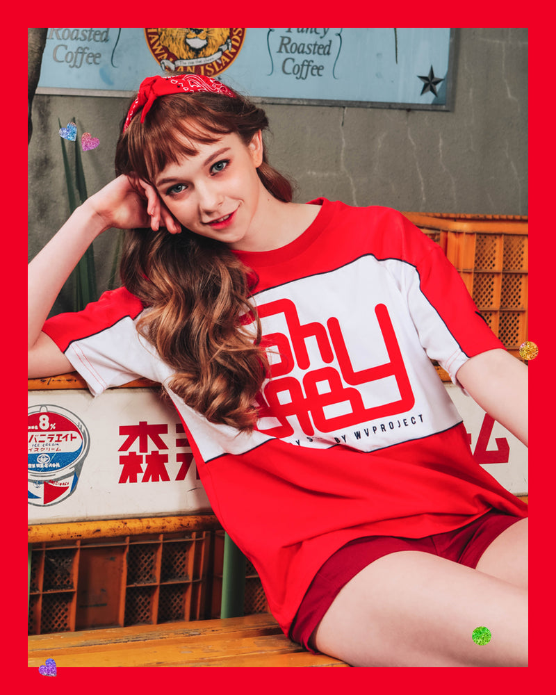 ダブルユーブイプロジェクト(WV PROJECT) BEBE SHORT SLEEVE RED SYST7169