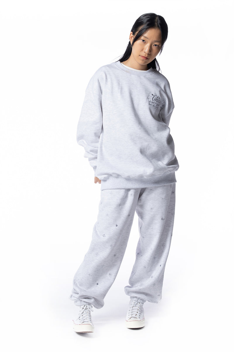 CHUNKY (チャンキー)  GLITTER SWEAT SHIRT_gray