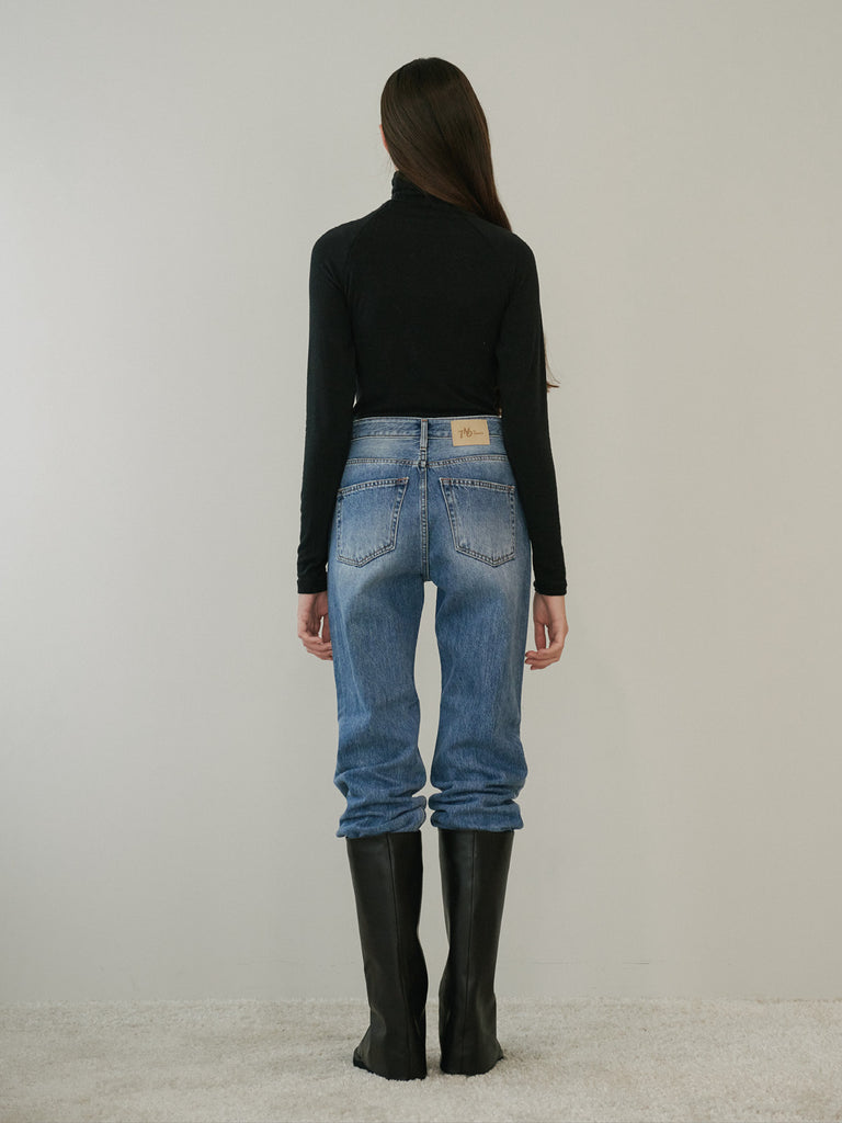 TMO BY 13MONTH（ティーエムオーバイサーティンマンス）TURTLE NECK TOP (BLACK)