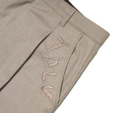 アクメドラビ(acme' de la vie) WIDE PINTUCK EMBROIDERED SLACKS BEIGE