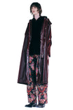 レイブレス(LABELESS) BURGUNDY WRINKLED RAIN COAT