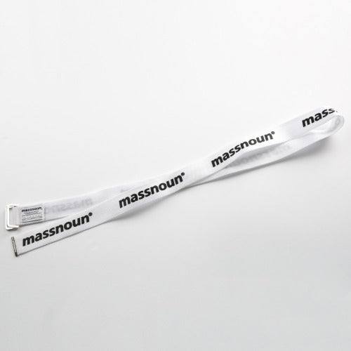 メスノウン(MASSNOUN) SL LOGO MULTI WEBBING LONG BELT MFVAA002-WT