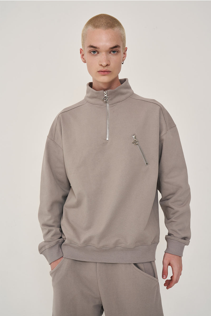 オーワイ(OY) LOGO ZIPPER POLA MTM-TAN