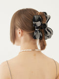 TMO BY 13MONTH（ティーエムオーバイサーティンマンス）RIBBON HAIR CLIP (GRAY)