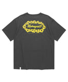 mahagrid (マハグリッド) HIBISCUS TEE [CHARCOAL]