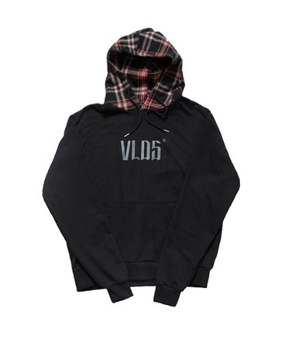 VLDS (ブラディス) Redcheck logo hood tee