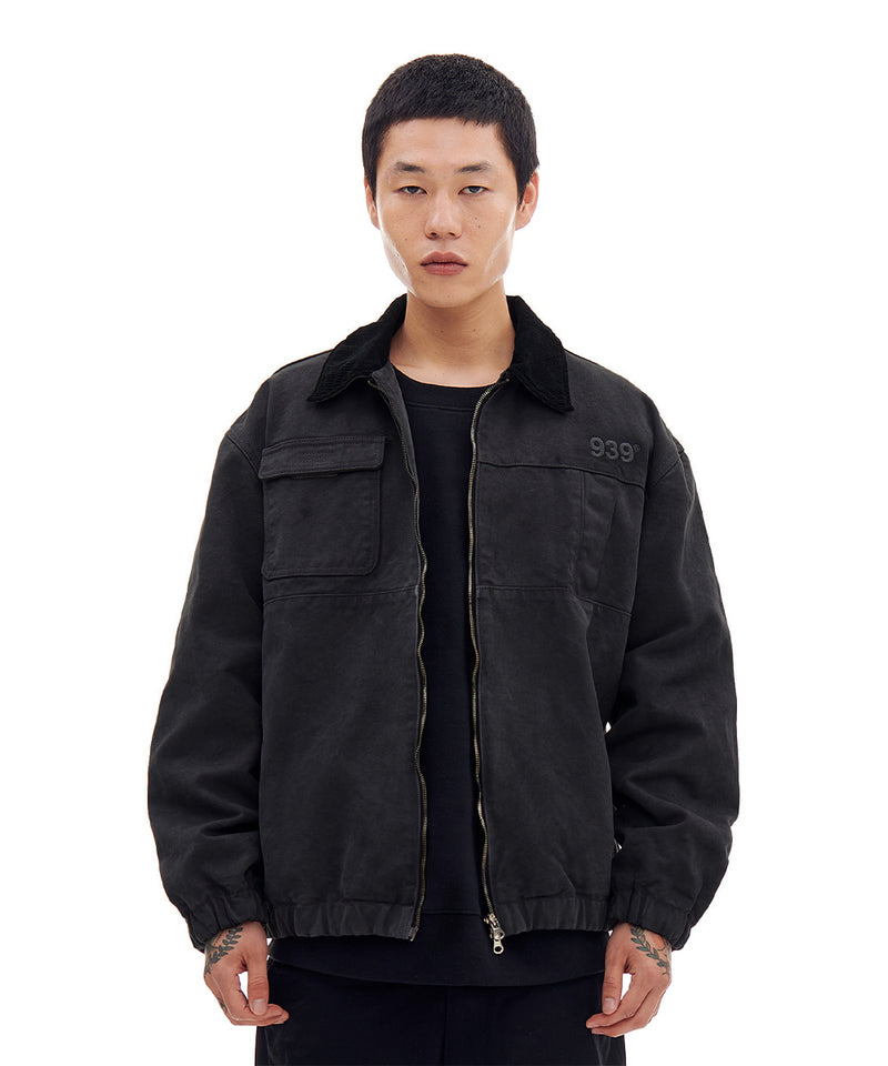 ARCHIVE BOLD (アーカイブボールド)　WASHED ZIP JACKET (BLACK)