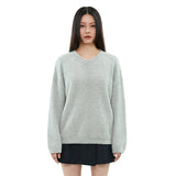 curetty (キュリティー)  C METALLIC V-NECK OVERSIZED KNIT TOP_MINT