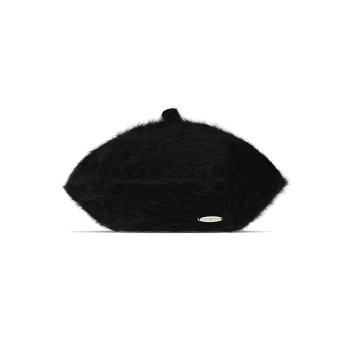 curetty (キュリティー)  C METAL LOGO ANGORA BERET_BLACK