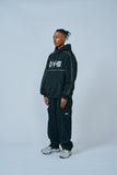 オーワイ(OY) FLAME LOGO HOODIE-BLACK