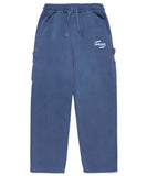 mahagrid (マハグリッド) SPIN LOGO PIGMENT CARPENTER SWEATPANT [BLUE]