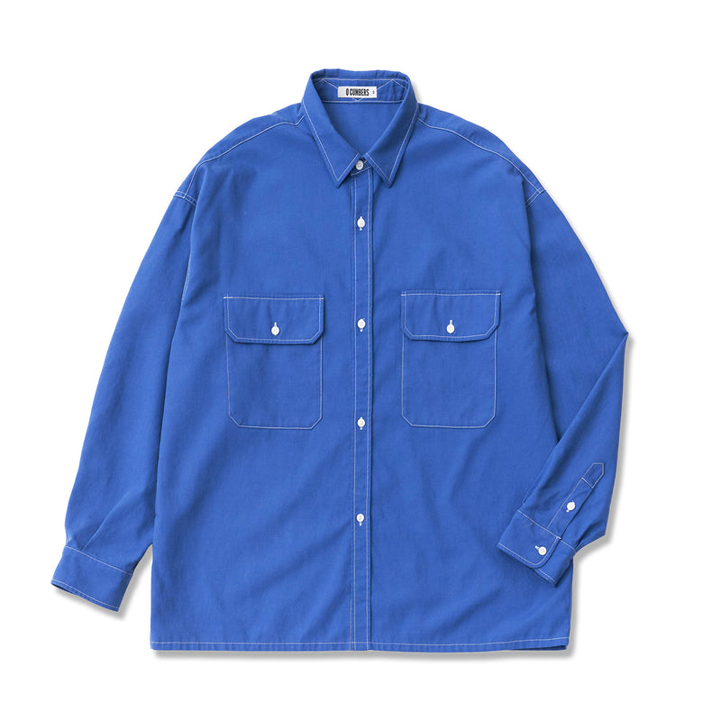 Q CUMBERS (キューカンバース) CPO SHIRTS / Blue