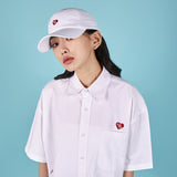 VARZAR(バザール) Heart Logo Oxford Over Fit Half Shirts (3color)