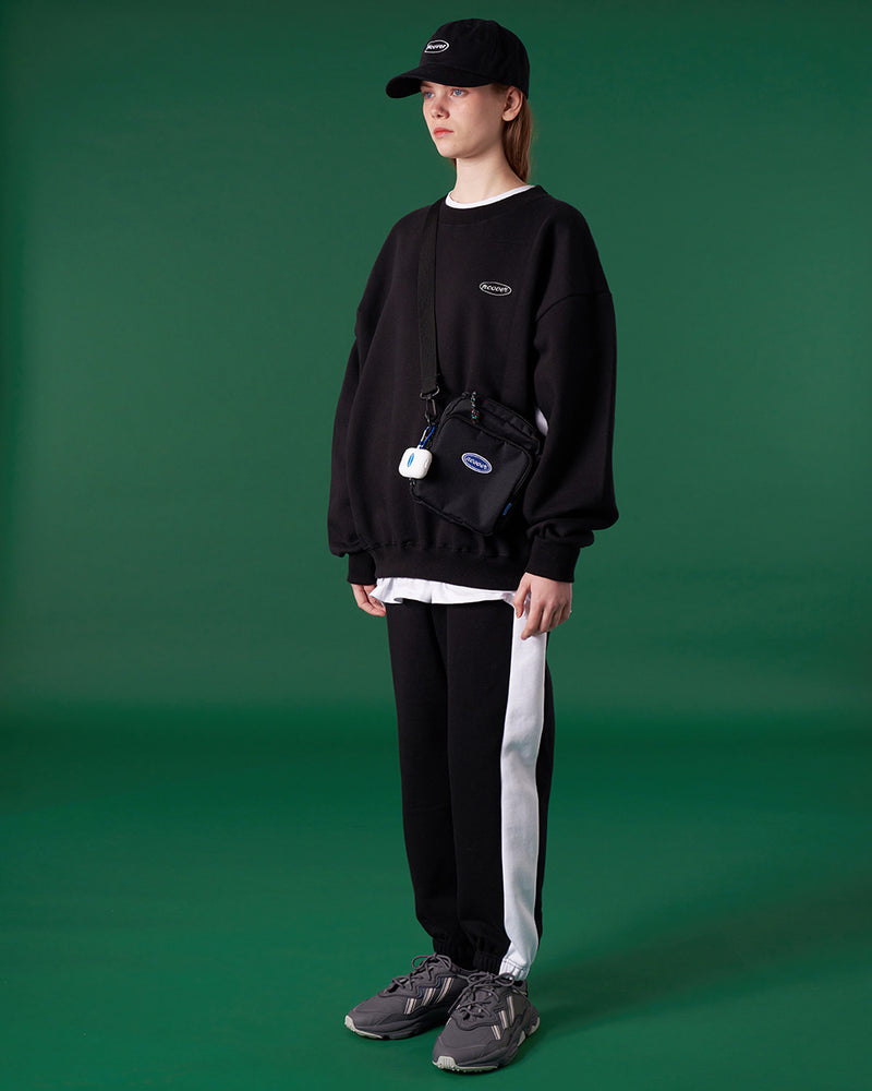NCOVER（エンカバー）ORIGINAL SMALL LOGO TRAINING SWEATSHIRT-BLACK