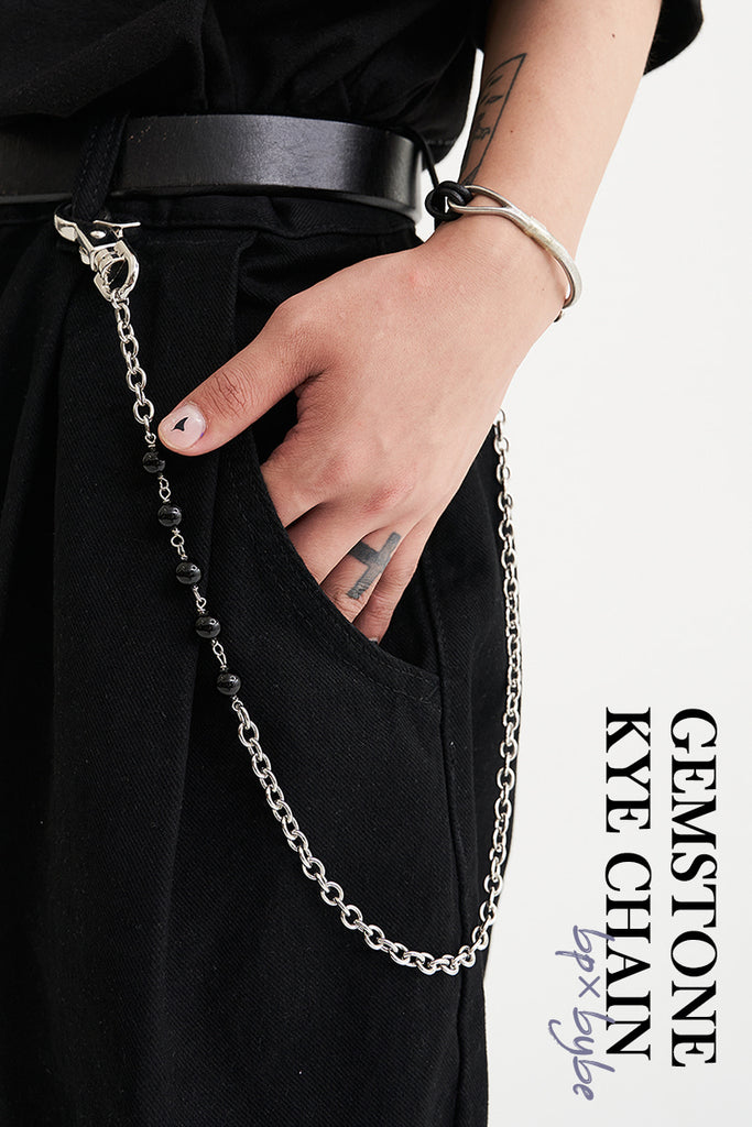 BLACKPURPLE (ブラックパープル) Gemstone Kye chain